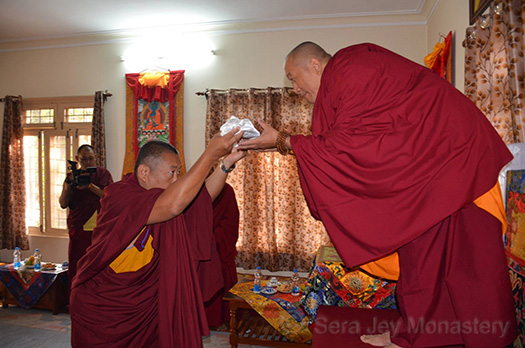 official presentation of the LoA to new Abbot