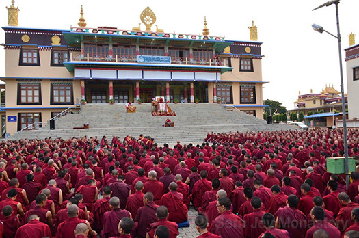 Dedication Prayers at Sera Jey for late 103rd Gaden Tripa